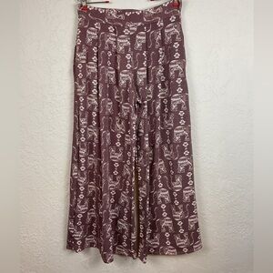 Women’s Jade by Jane Elephant Wide Leg Palazzo Pants Pleated, Pockets Sz Xl